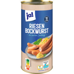 ja! Riesenbockwurst