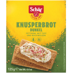 Schär Glutenfri knækbrød mørk